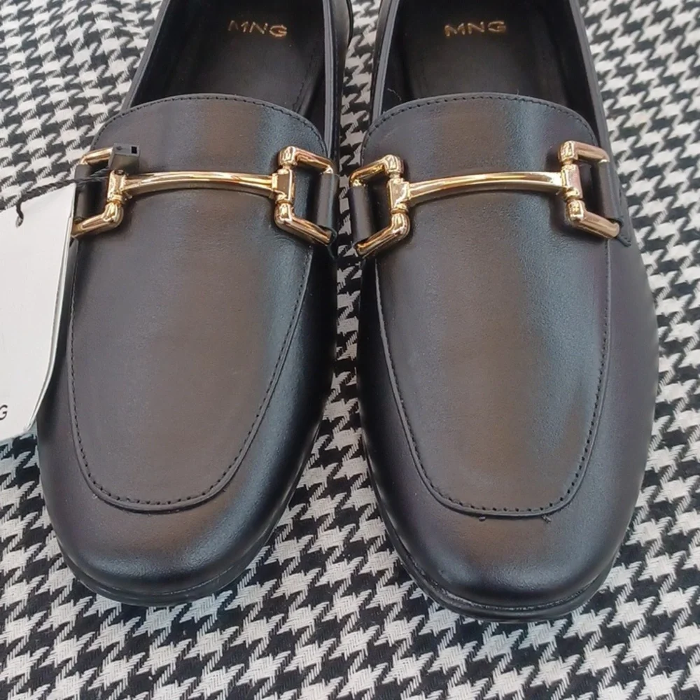 MNG Mango Leather Loafers NWT